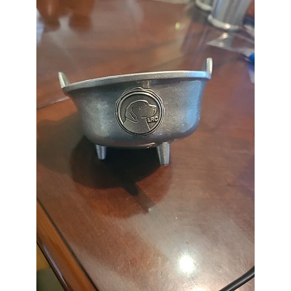 Vtg Pewter 3 Foot Cauldron Dog Show Award LRC By Wilton 4.5